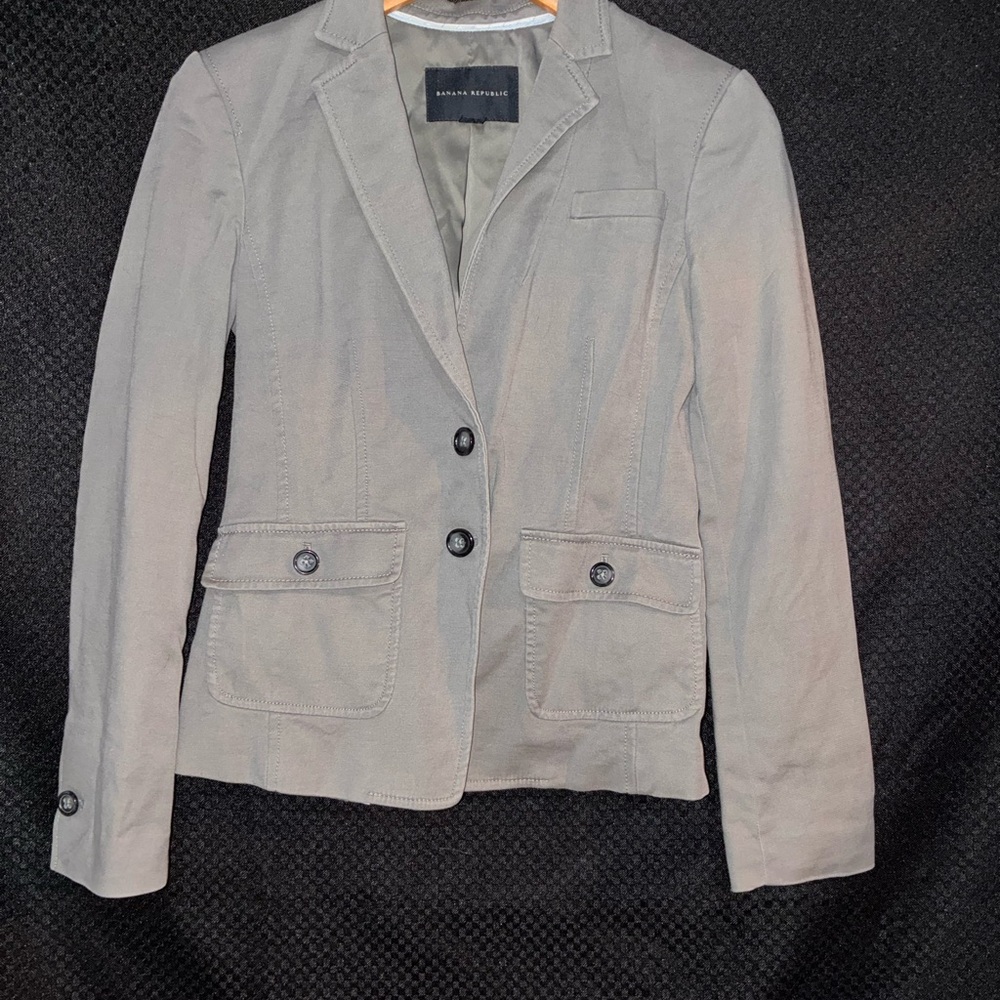Banana Republic Classic Gray Blazer